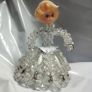Vtg 50's/60's Beaded Doll Figurine